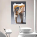 Artronauts Glass Print Crystal Tooth City - Tempered Glass Wall Art