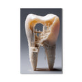Artronauts Glass Print Crystal Tooth City - Tempered Glass Wall Art