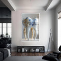 Artronauts Glass Print S | 72x46 cm | 28.3"x18.1" / White Porcelain Royal Tooth - Tempered Glass Wall Art