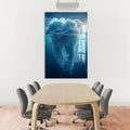 Artronauts Glass Print Iceberg Tooth Concept - Tempered Glass Wall Art