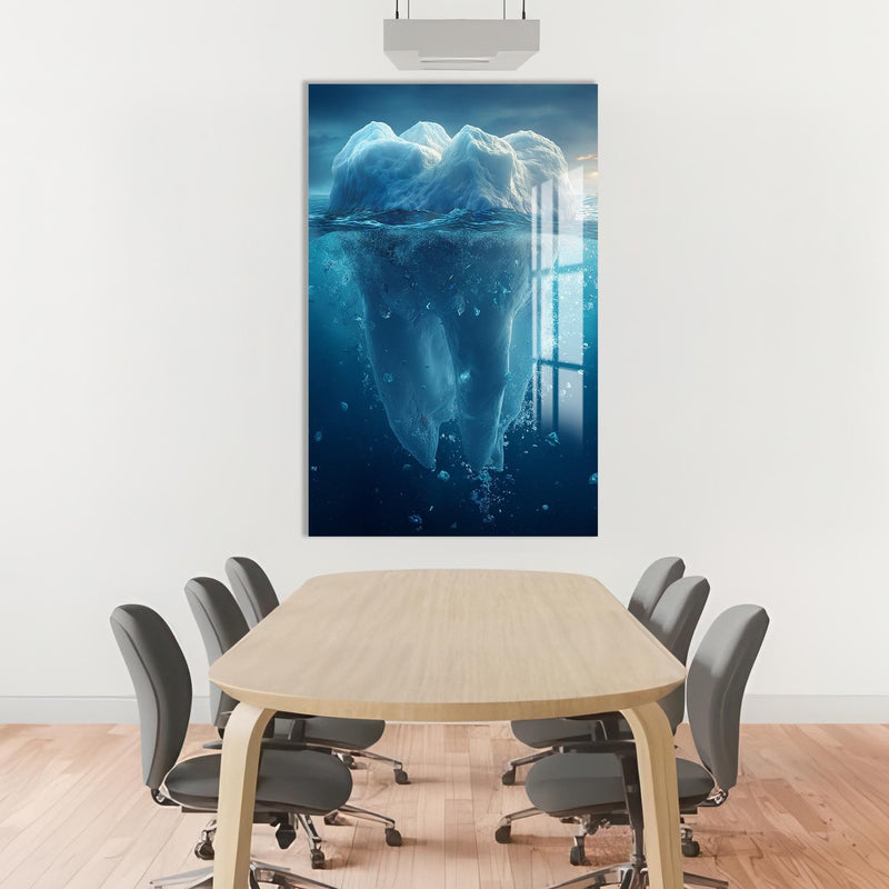 Artronauts Glass Print Iceberg Tooth Concept - Tempered Glass Wall Art