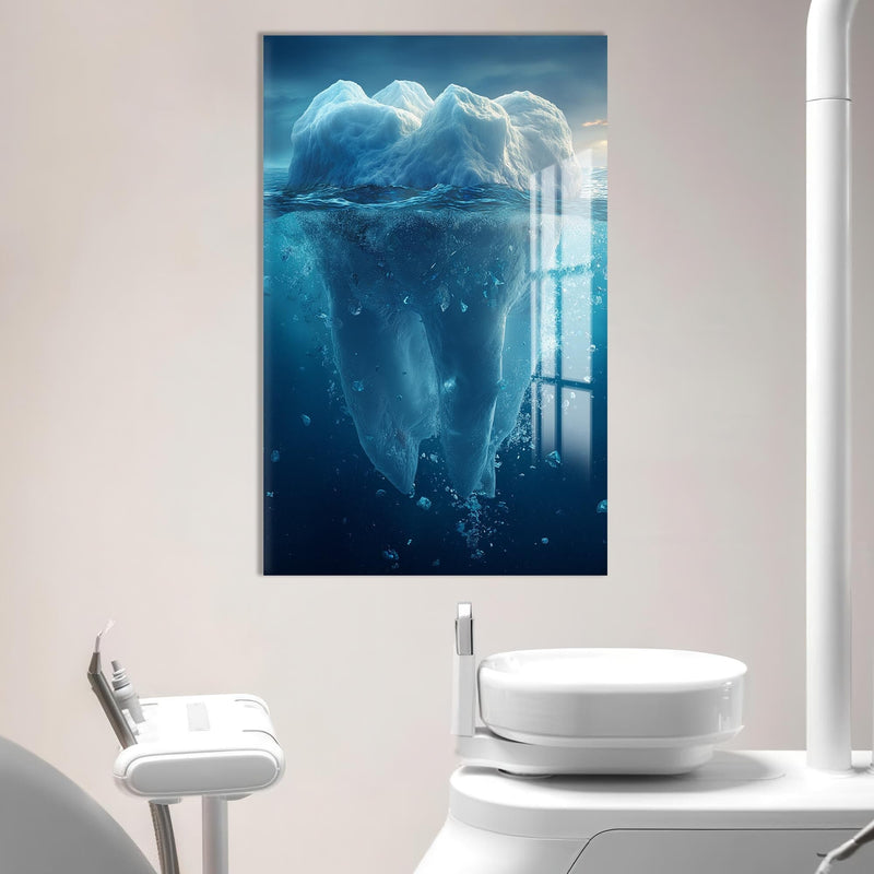 Artronauts Glass Print Iceberg Tooth Concept - Tempered Glass Wall Art
