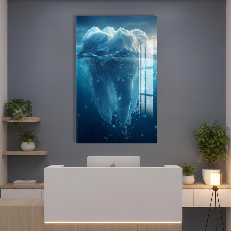 Artronauts Glass Print Iceberg Tooth Concept - Tempered Glass Wall Art