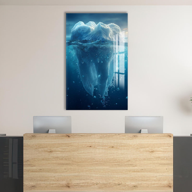 Artronauts Glass Print Iceberg Tooth Concept - Tempered Glass Wall Art