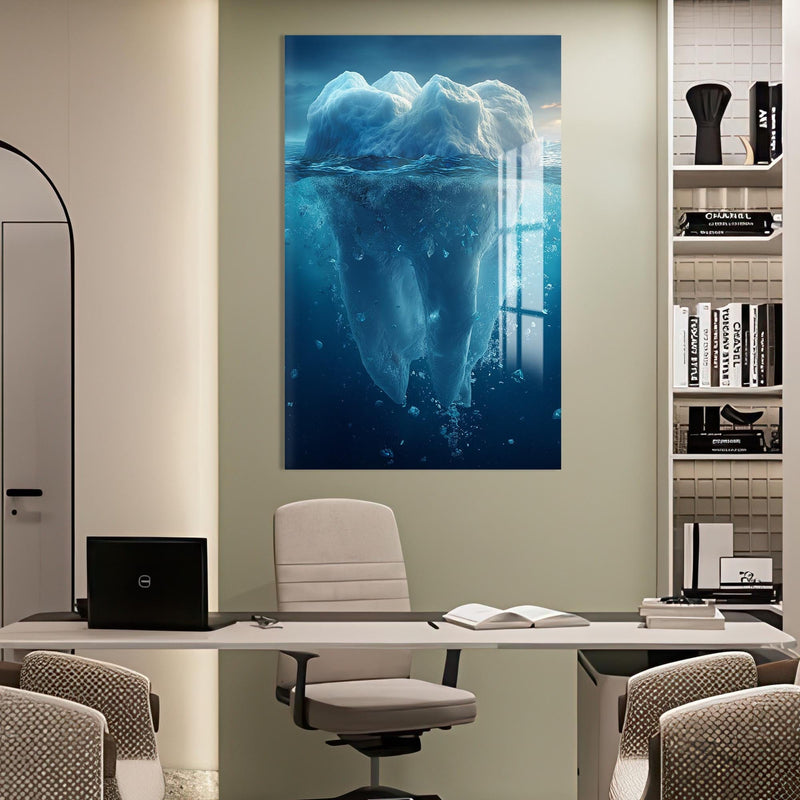 Artronauts Glass Print Iceberg Tooth Concept - Tempered Glass Wall Art