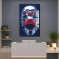 Artronauts Glass Print Chrome Skull Anatomy - Tempered Glass Wall Art