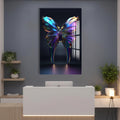 Artronauts Glass Print Iridescent Butterfly Tooth - Tempered Glass Wall Art