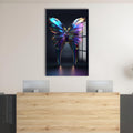 Artronauts Glass Print Iridescent Butterfly Tooth - Tempered Glass Wall Art