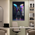 Artronauts Glass Print Iridescent Butterfly Tooth - Tempered Glass Wall Art
