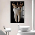 Artronauts Glass Print Crowned Royal Tooth - Tempered Glass Wall Art