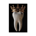 Artronauts Glass Print Crowned Royal Tooth - Tempered Glass Wall Art