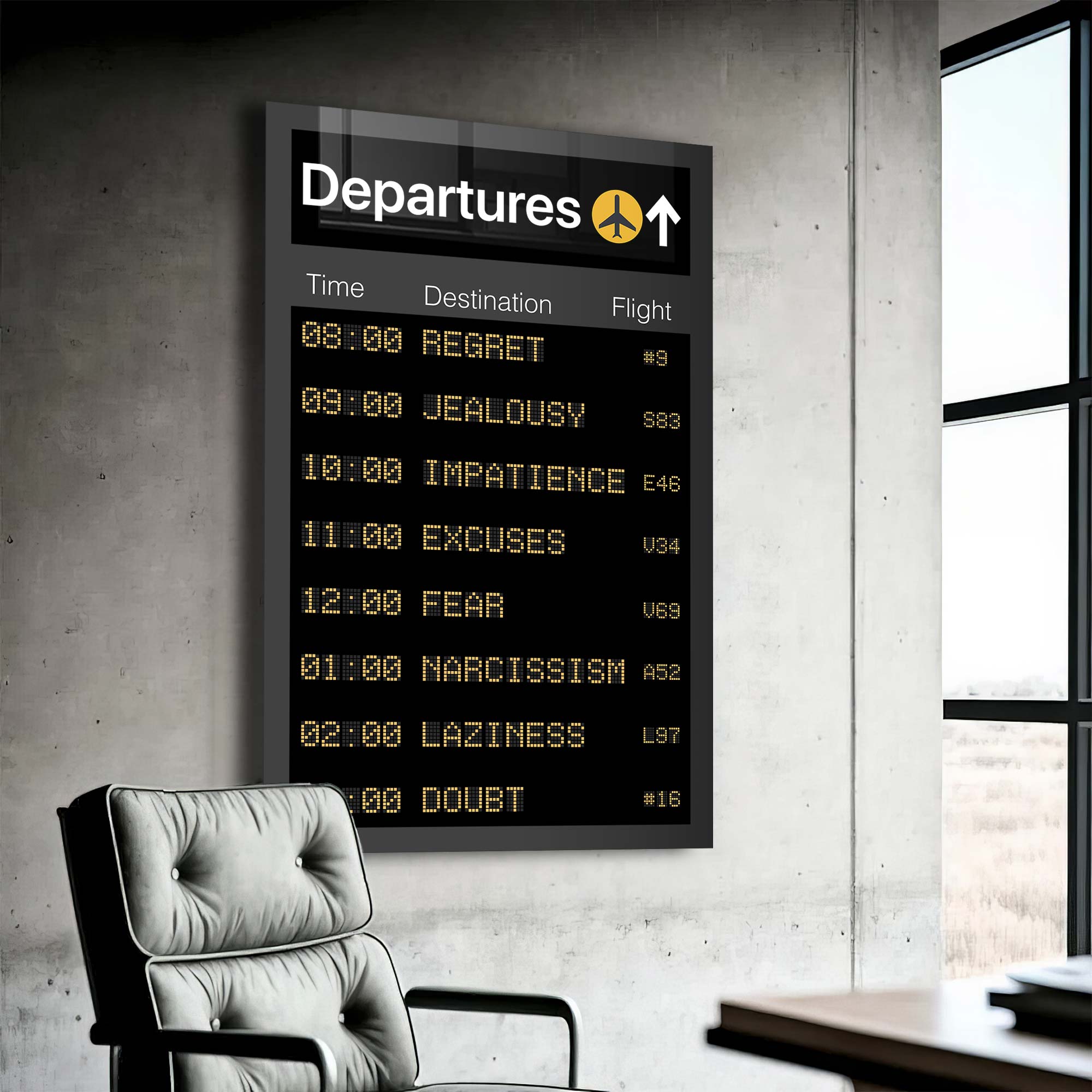 Departures - Tempered Glass Wall Art