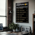 Artronauts Glass Print Departures - Tempered Glass Wall Art