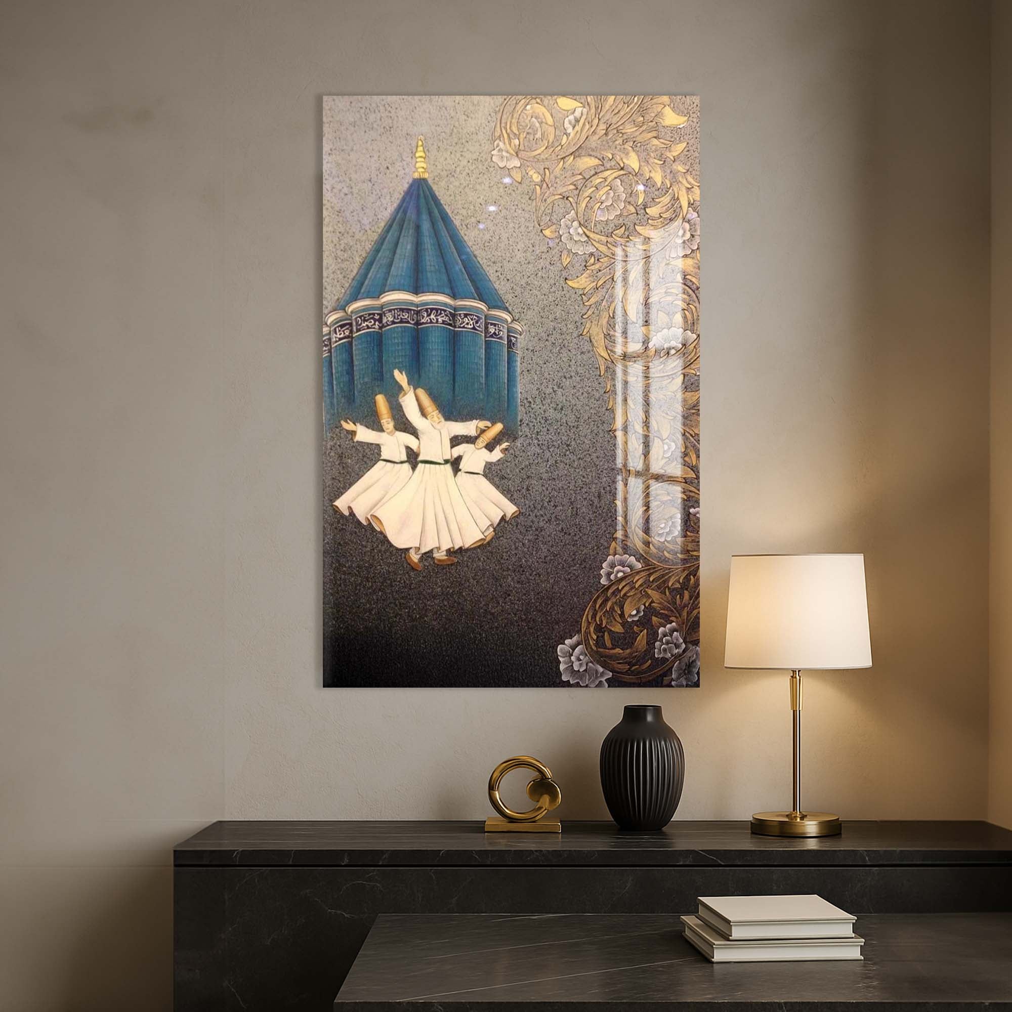 Artronauts Glass Print Whirling Dervish- Islamic Tempered Glass Wall Art