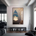 Artronauts Glass Print S | 72x46 cm | 28.3"x18.1" / Walnut Whirling Dervish- Islamic Tempered Glass Wall Art