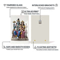 Artronauts Glass Print Divine Family- Hinduism Tempered Glass Wall Art