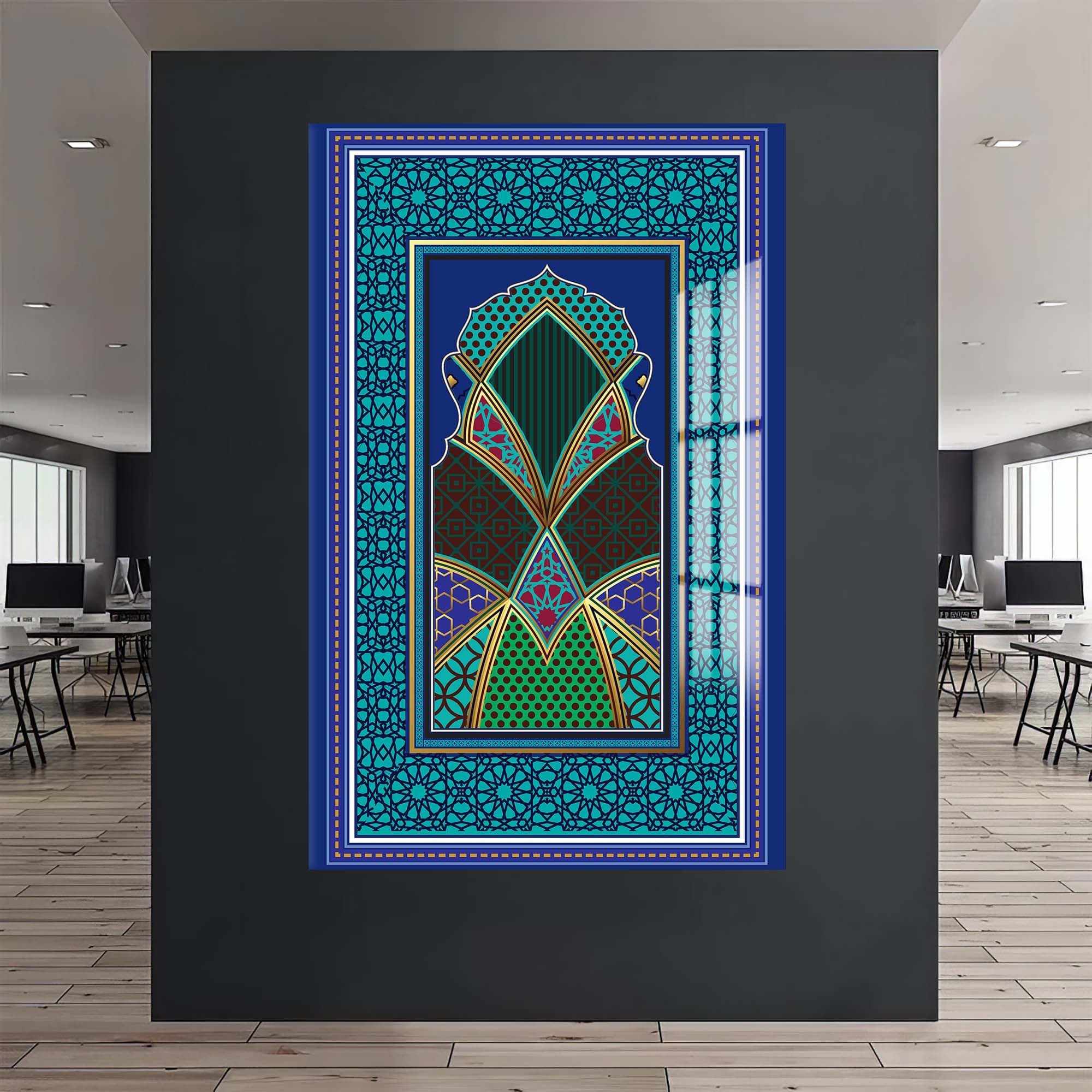 Artronauts Glass Print Islamic Arch- Islamic Tempered Glass Wall Art