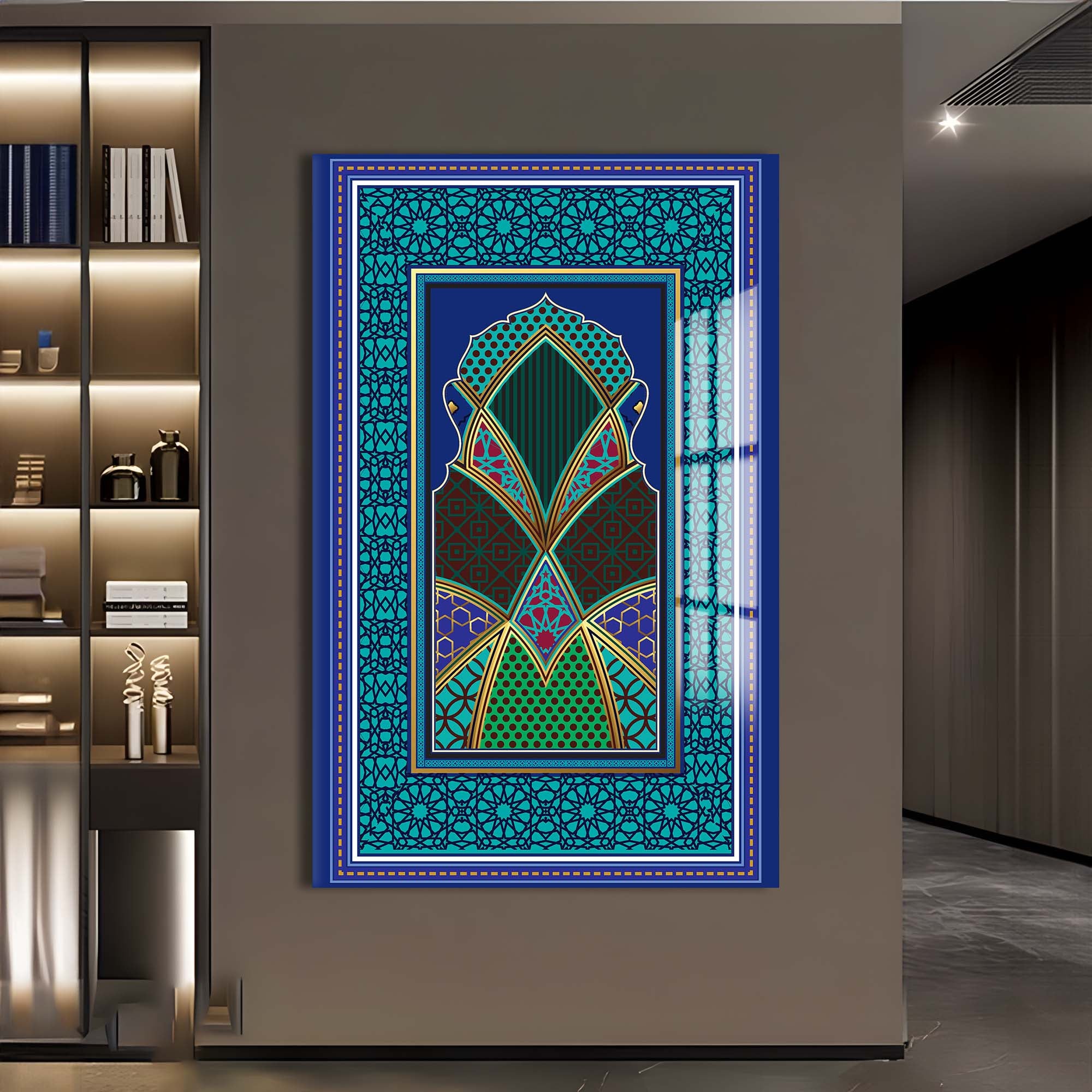 Artronauts Glass Print Islamic Arch- Islamic Tempered Glass Wall Art