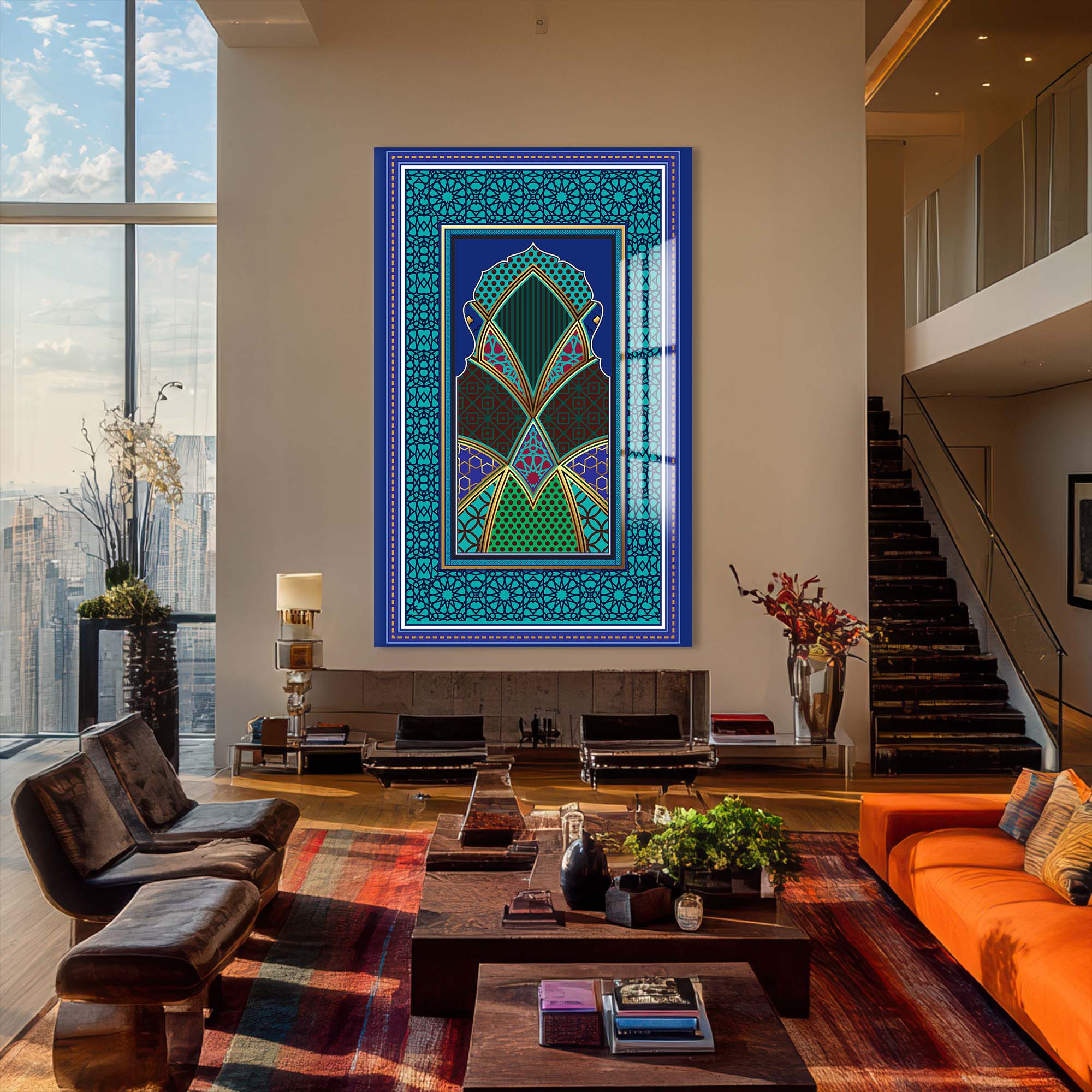 Islamic Arch- Islamic Tempered Glass Wall Art