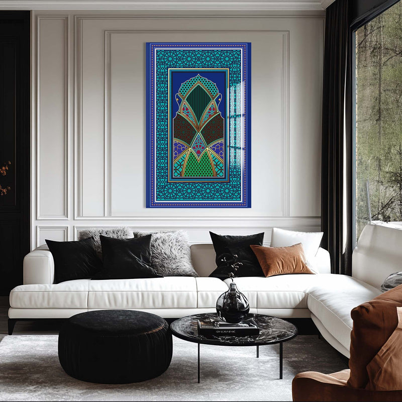 Artronauts Glass Print Islamic Arch- Islamic Tempered Glass Wall Art