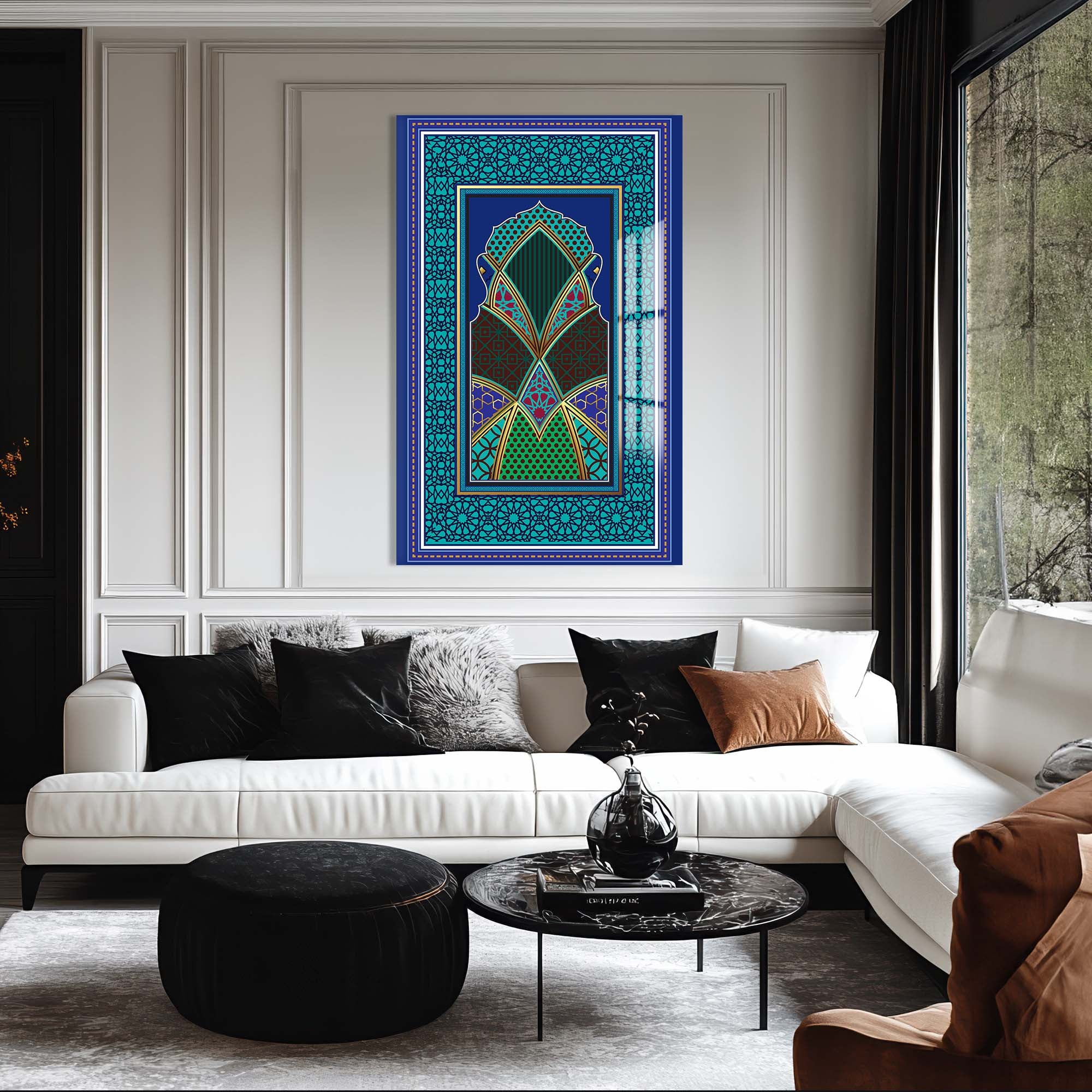 Artronauts Glass Print Islamic Arch- Islamic Tempered Glass Wall Art