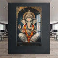 Artronauts Glass Print Sacred Ganesha- Hinduism Tempered Glass Wall Art