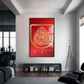 Artronauts Glass Print S | 72x46 cm | 28.3"x18.1" / Black Divine Unity- Islamic Tempered Glass Wall Art