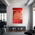 Artronauts Glass Print S | 72x46 cm | 28.3"x18.1" / White Divine Unity- Islamic Tempered Glass Wall Art
