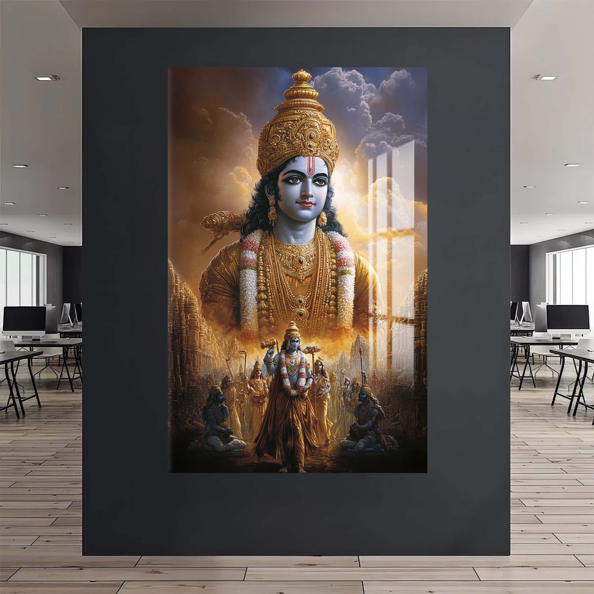 Artronauts Glass Print Avatar’s Path- Hinduism Tempered Glass Wall Art