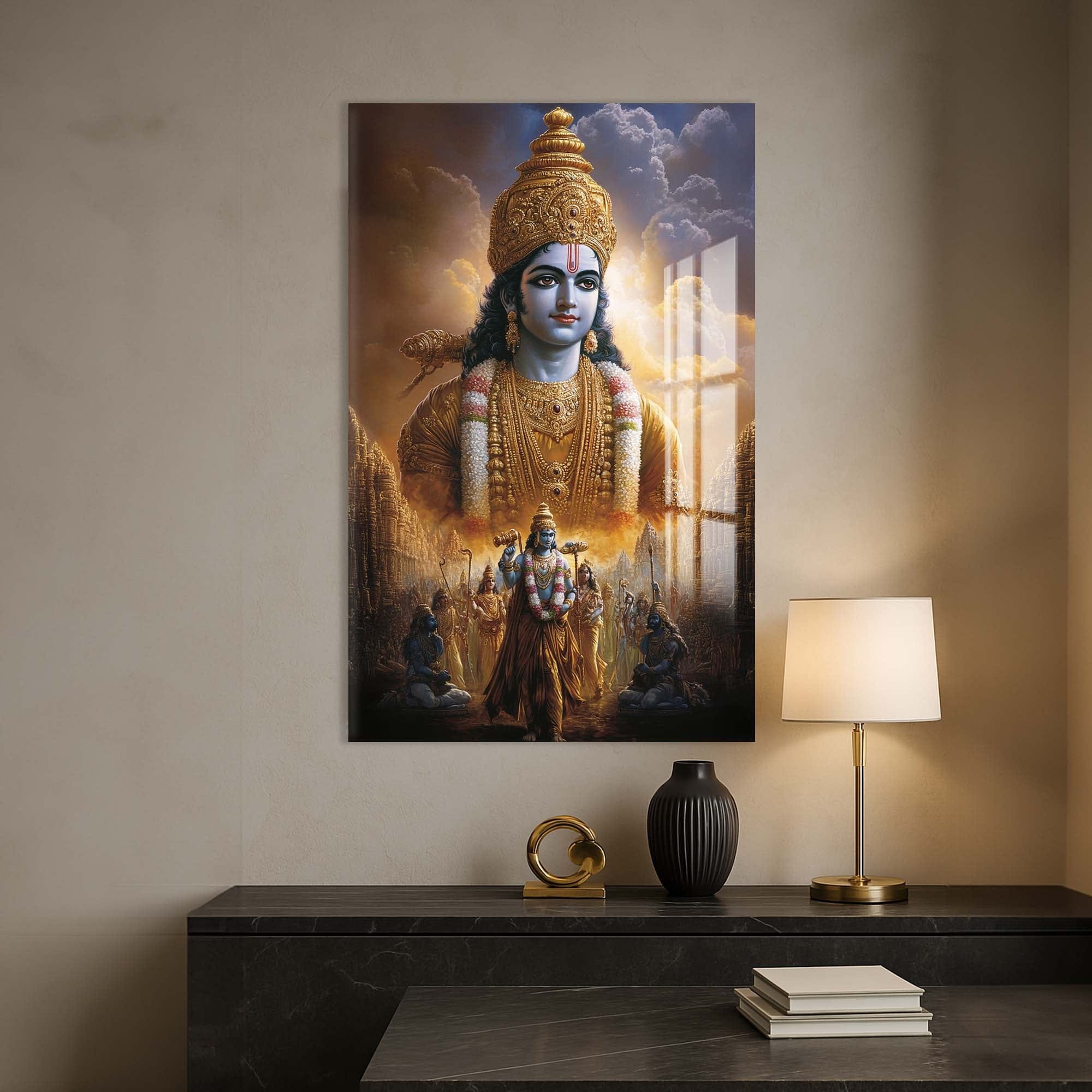 Artronauts Glass Print Avatar’s Path- Hinduism Tempered Glass Wall Art