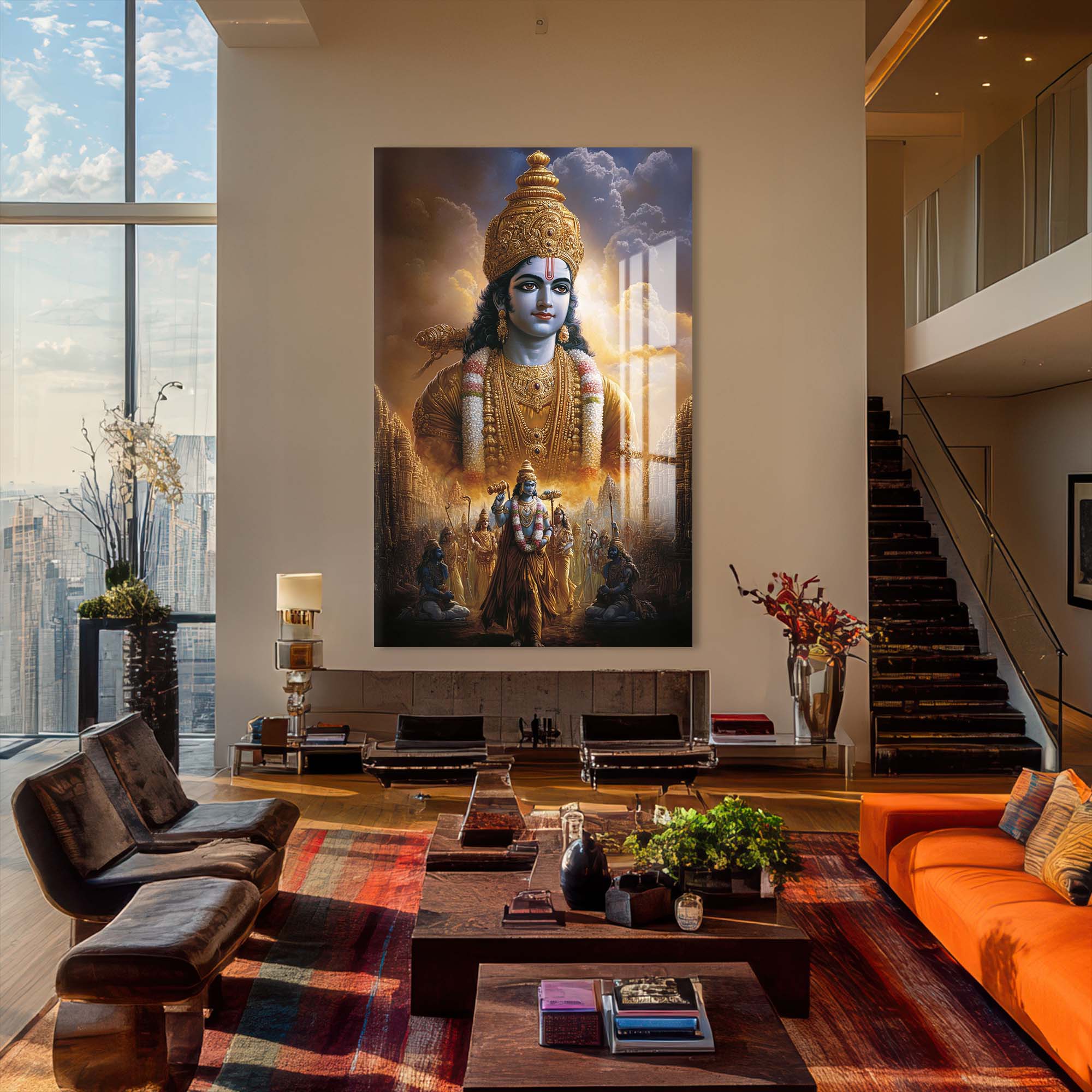 Artronauts Glass Print Avatar’s Path- Hinduism Tempered Glass Wall Art