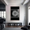 Artronauts Glass Print S | 72x46 cm | 28.3"x18.1" / Walnut Surah Ikhlas- Islamic Tempered Glass Wall Art