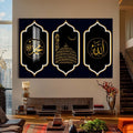 Artronauts Glass Print Sacred Trio- Islamic Tempered Glass Wall Art