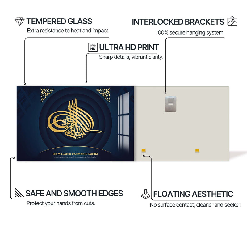 Artronauts Glass Print Divine Pair- Islamic Tempered Glass Wall Art