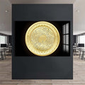Artronauts Glass Print Golden Ayah- Islamic Tempered Glass Wall Art