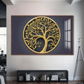 Artronauts Glass Print S | 72x46 cm | 28.3"x18.1" / Walnut Sacred Roots-  Tempered Glass Wall Art