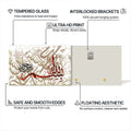 Artronauts Glass Print Bismillah Flow- Islamic Tempered Glass Wall Art