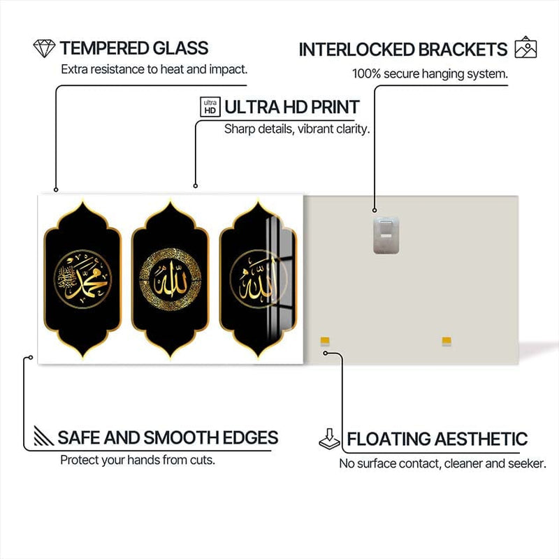 Artronauts Glass Print Eternal Remembrance- Islamic Tempered Glass Wall Art