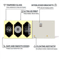 Artronauts Glass Print Divine Unity- Islamic Tempered Glass Wall Art