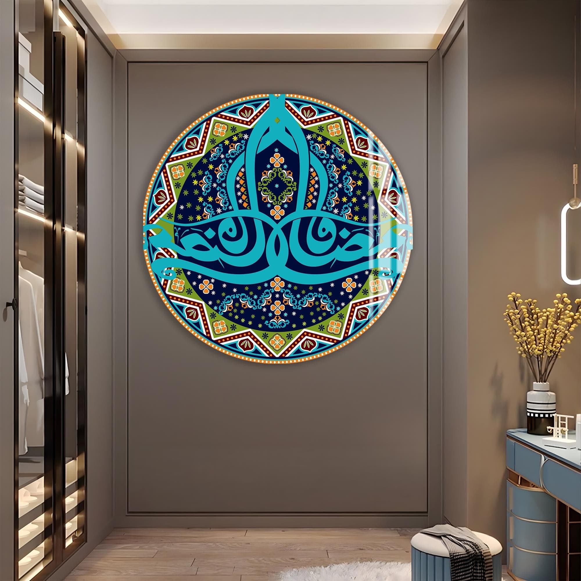 Artronauts Glass Print Sacred Geometry-  Islamic Tempered Glass Wall Art