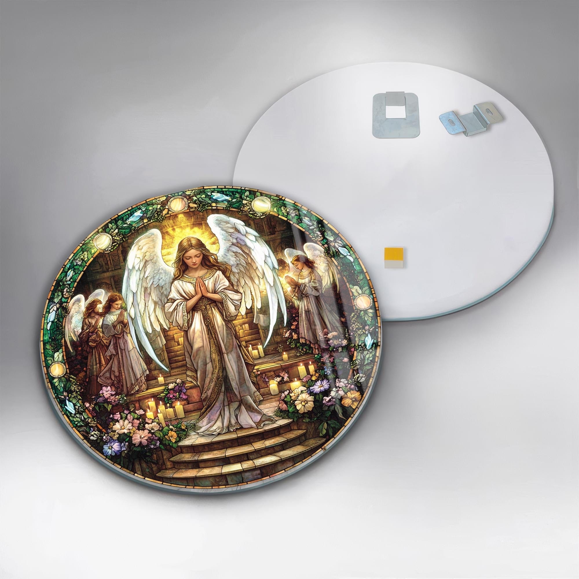 Artronauts Glass Print Heavenly Verse-  Rounded Tempered Glass Wall Art