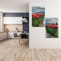 Artronauts Glass Print 140x110 cm | 55.5"x43.5" Rose Garden