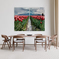 Artronauts Glass Print 140x110 cm | 55.5"x43.5" Rose Garden