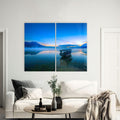 Artronauts Glass Print 140x110 cm | 55.5"x43.5" Riverside Duo