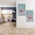Artronauts Glass Print 140x110 cm | 55.5"x43.5" Floral Ladies