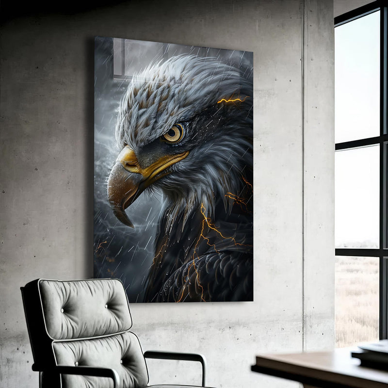 Artronauts Glass Print Wild Eagle - Tempered Glass Wall Art