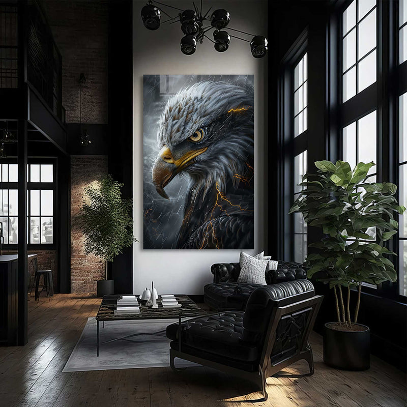 Artronauts Glass Print Wild Eagle - Tempered Glass Wall Art