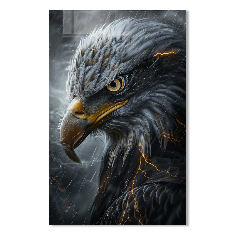 Artronauts Glass Print Wild Eagle - Tempered Glass Wall Art
