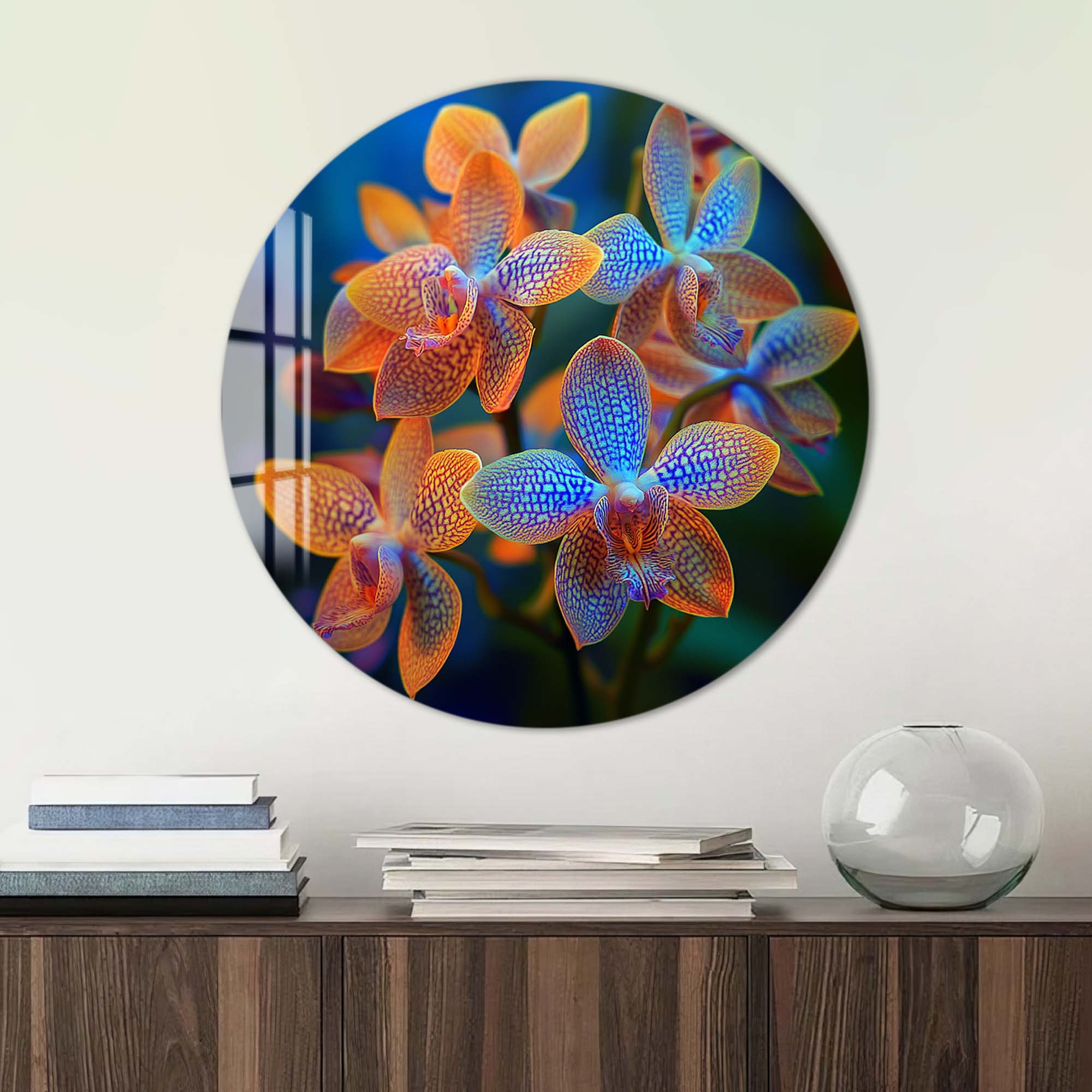 Elora - Rounded Glass Wall Art