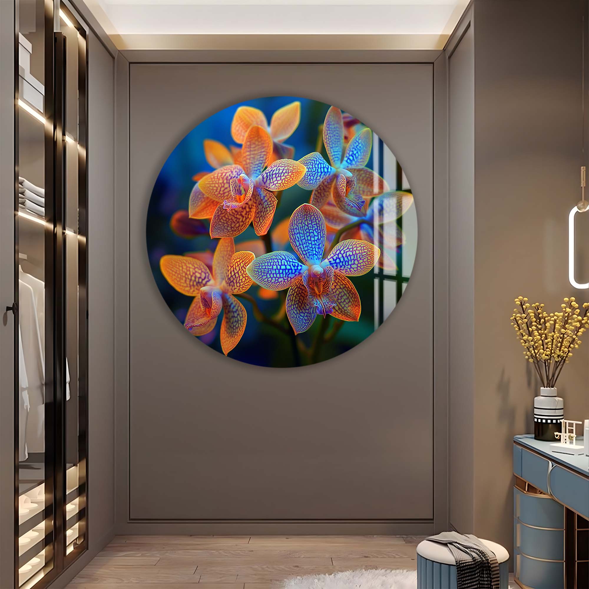Elora - Rounded Glass Wall Art